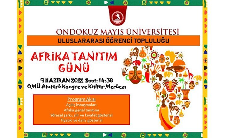 Uluslararası Öğrenci Topluluğu Afrika Tanıtım Gününe Davetlisiniz