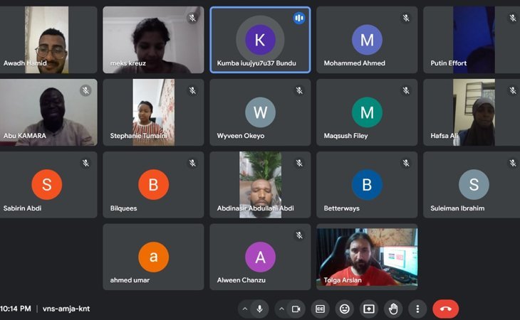 Kenyalı Öğrencilerle Çevrimiçi Tanıtım Toplantisi